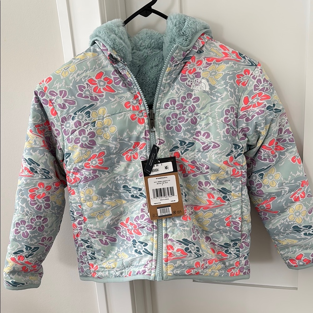 The North Face Kids Floral Jacket - Multicolor size 6 reversible